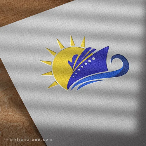 طراحی لوگو کشتیرانی مسیر درخشان​